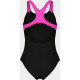 Купальник закритий для дівчат Arena SUNRISE SWIMSUIT SWIM PRO BACK чорний, бірюзовий, рожевий Діт 128 см