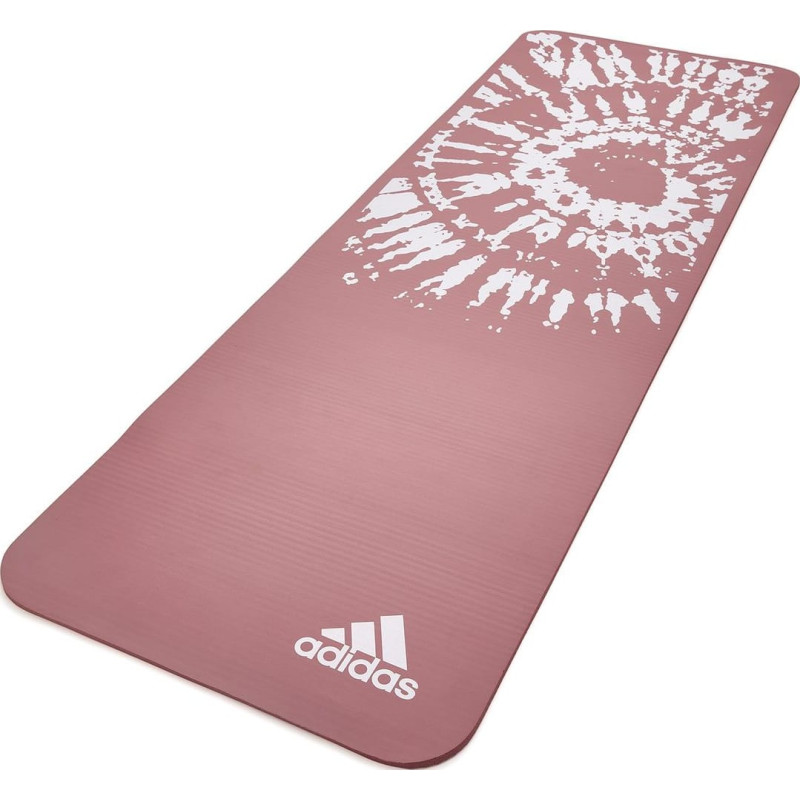 Килимок для йоги Adidas Tie-Dye Yoga Mat рожевий, білий Уні 183 х 61 х 1 см