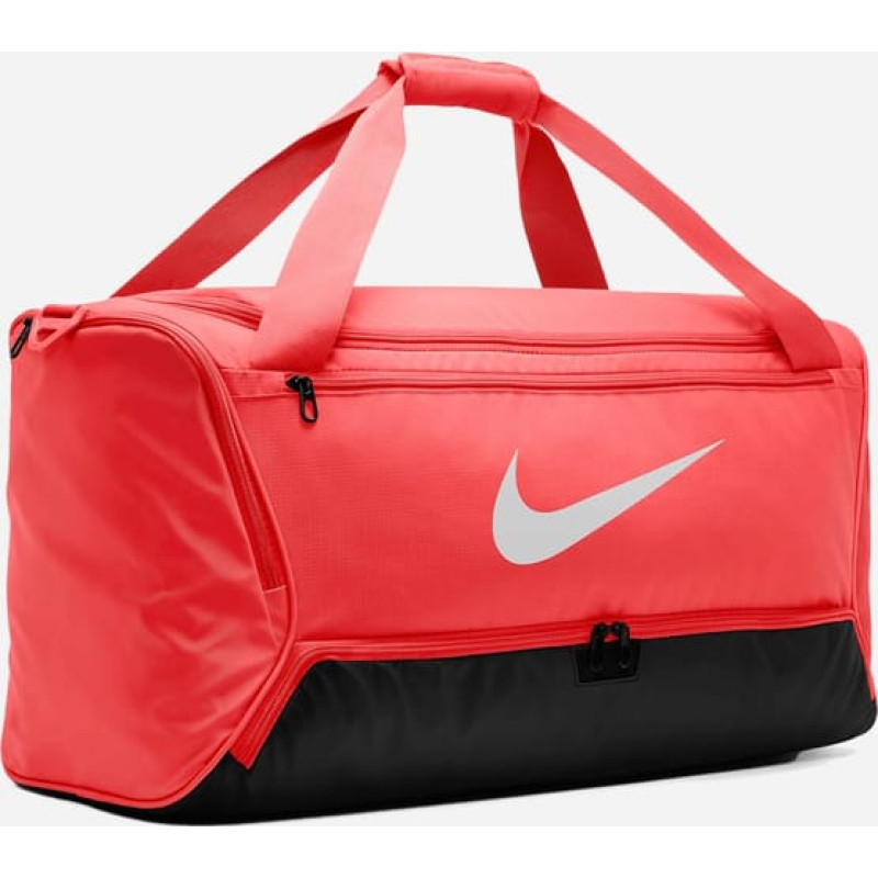 Сумка Nike NK BRSLA M DUFF - 9.5 60L червоний, чорний Уні 64 х 30 х 30 см