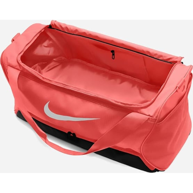 Сумка Nike NK BRSLA M DUFF - 9.5 60L червоний, чорний Уні 64 х 30 х 30 см