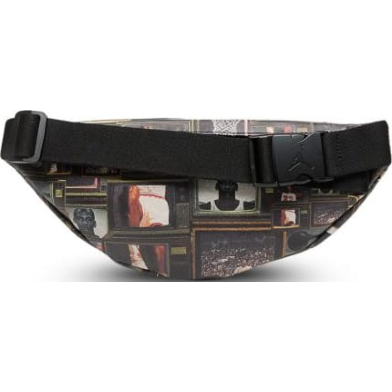 Сумка на пояс Nike Jordan JAM BOROUGH GFX CROSSBODY BAG 2L чорний, сірий Чол 27 x 14 x 12 cм