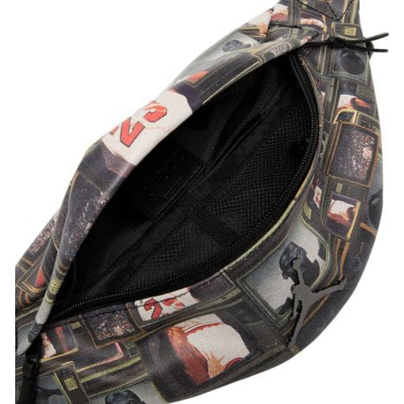 Сумка на пояс Nike Jordan JAM BOROUGH GFX CROSSBODY BAG 2L чорний, сірий Чол 27 x 14 x 12 cм