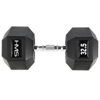 Гантель шестигранна HMS HEX PRO 32,5 кг