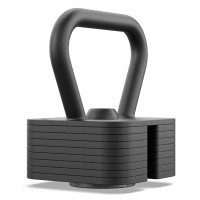 Гиря регулируемая Zipro Kettlebell SQUARE, 19 кг, сталь, черная