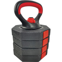 Гиря разборная композитная Eb Fit, 10 кг, цемент/ПЭ, черная