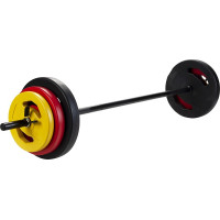 Фітнес-штанга P2I (Body Pump), 20 кг, 131 см, Ø18 мм, прогумована