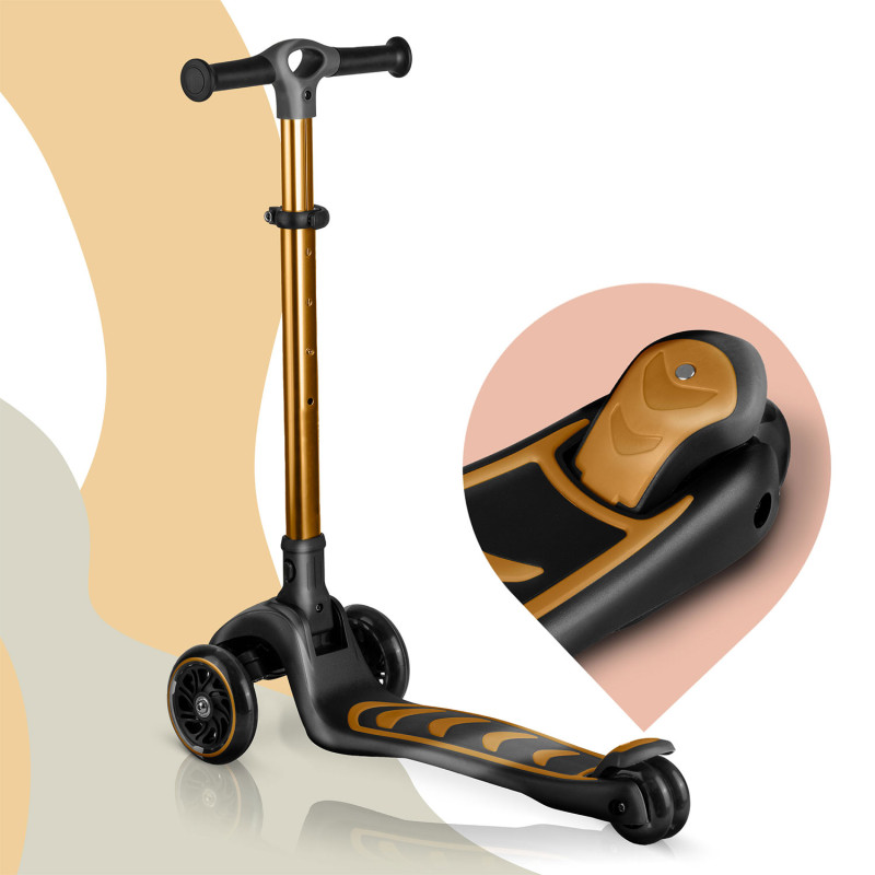 Самокат дитячий триколісний Nukido Filippo золотистий