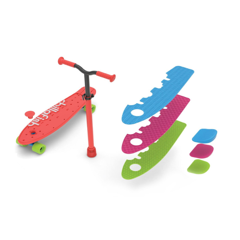 Самокат / скейтборд Chillafish Skatieskootie 2в1 - червоно-рожевий