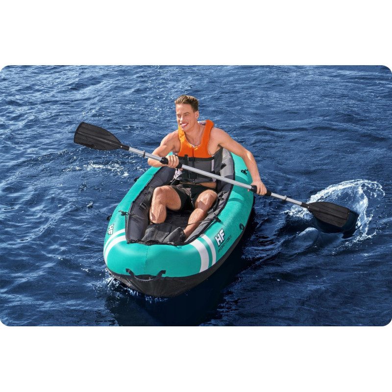 Каяк надувний Bestway Hydro-Force Ventura Elite X1 280 х 86 см, блакитно-чорний