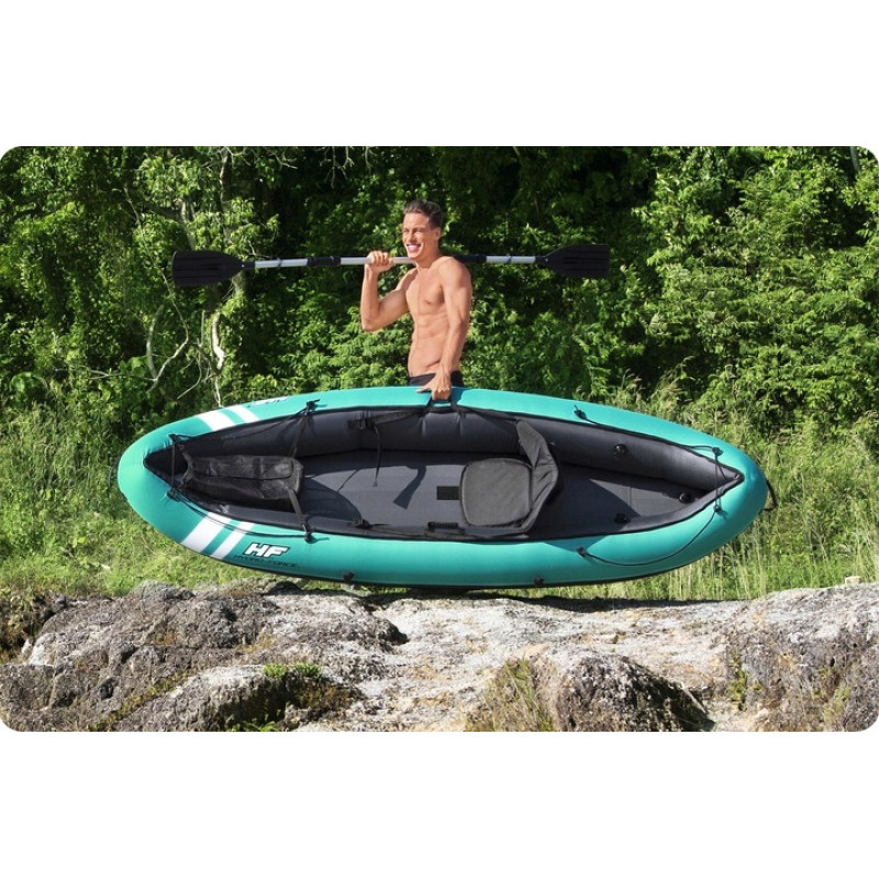 Каяк надувний Bestway Hydro-Force Ventura Elite X1 280 х 86 см, блакитно-чорний