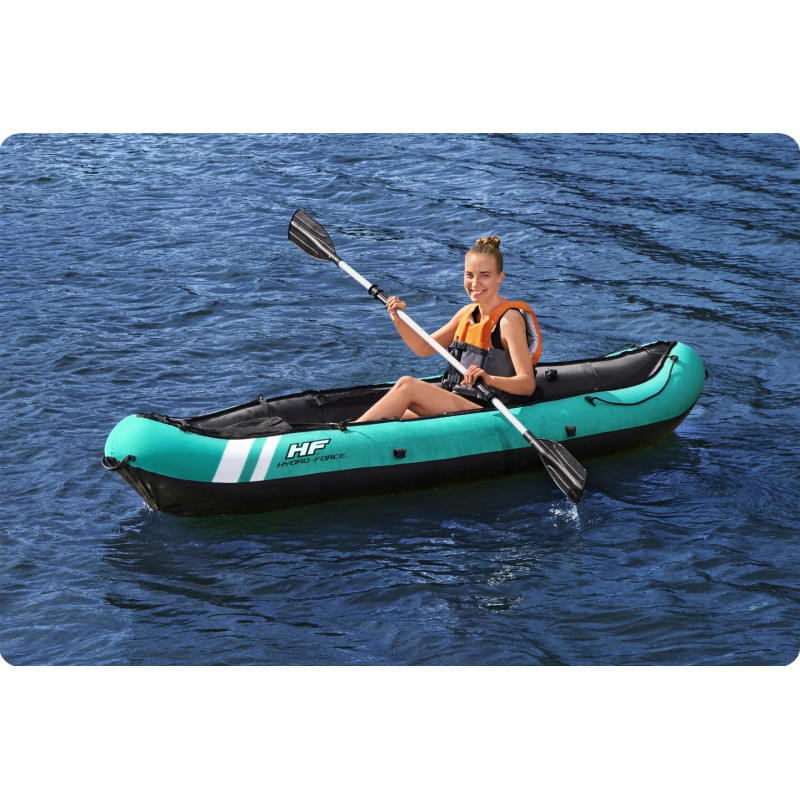Каяк надувний Bestway Hydro-Force Ventura Elite X1 280 х 86 см, блакитно-чорний