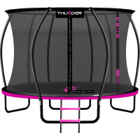Батут THUNDER INSIDE ULTRA з внутрішньою сіткою 14 футів 427 см чорно-рожевий
