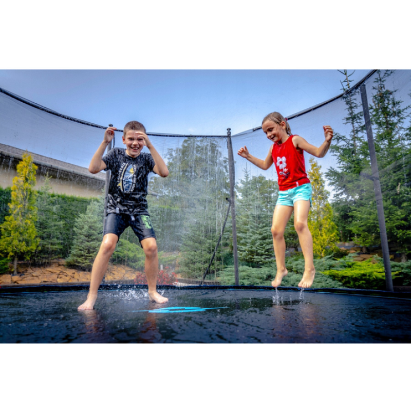 Батут THUNDER INSIDE ELITE з внутрішньою сіткою 6 футів 183 см чорно-блакитний