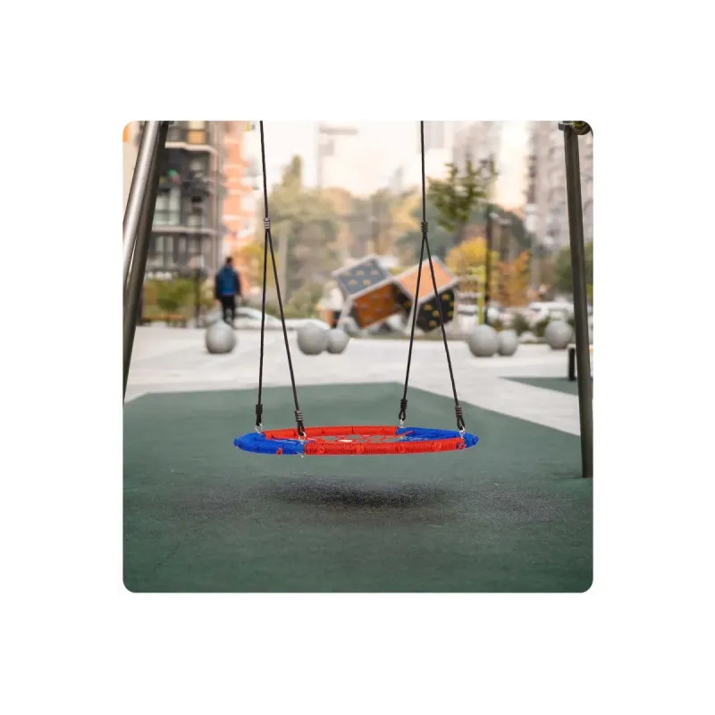 Гойдалка Лелече гніздо Neo-Sport SWINGO 95 см - синьо-червона