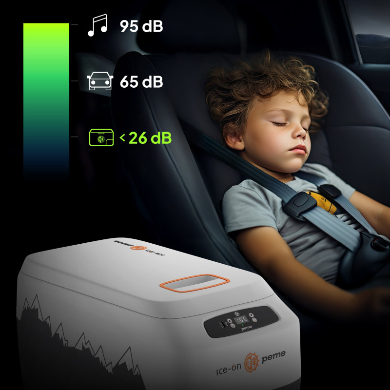 Дорожній холодильник з ременем Peme Go Adventure Orange 30 28,3 л, сірий