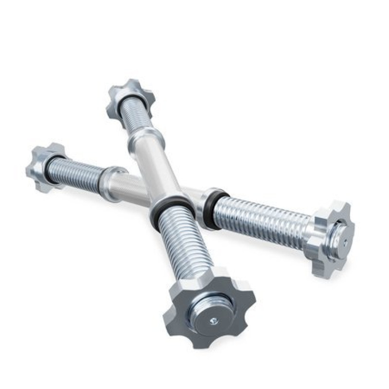 Гриф гантельний хромований K-SPORT 38 см