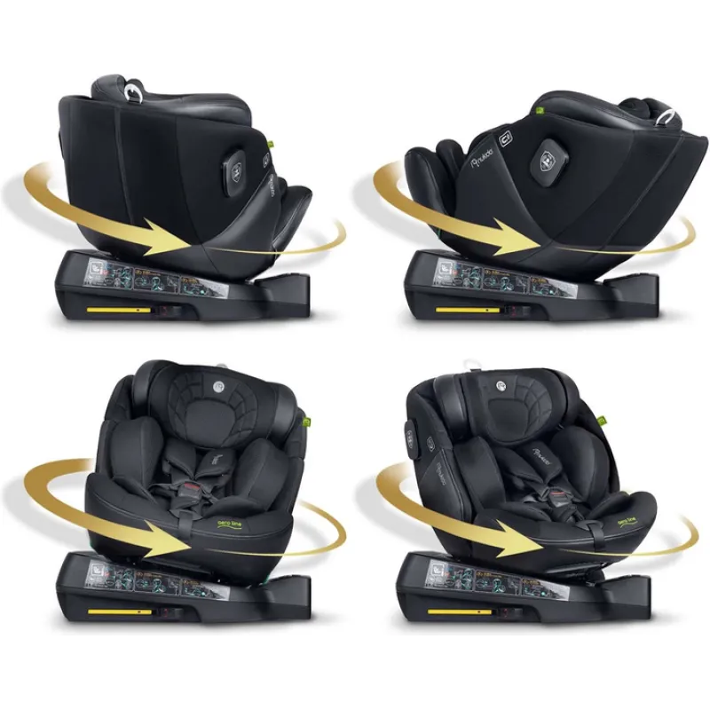 Автокрісло Nukido Aero Line ISOFIX 0-36 кг, чорне