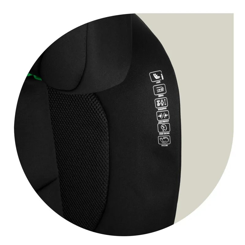 Автокрісло Nukido Louis Soft ISOFIX 15-36 кг, чорне