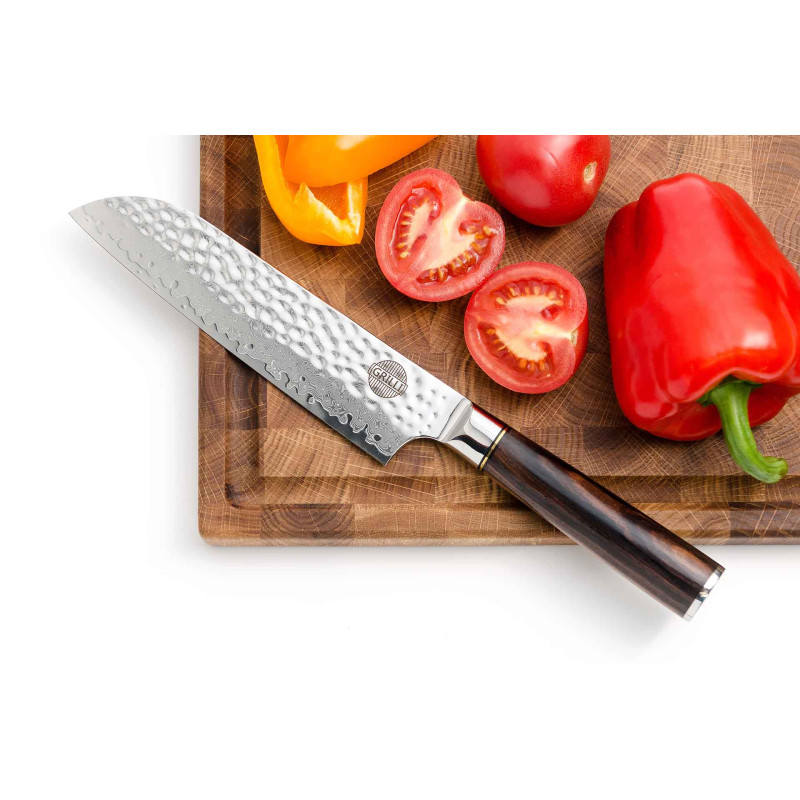 Професійний ніж із дамаської сталі Santoku 18 см GRILLI 88871 Код: 012180