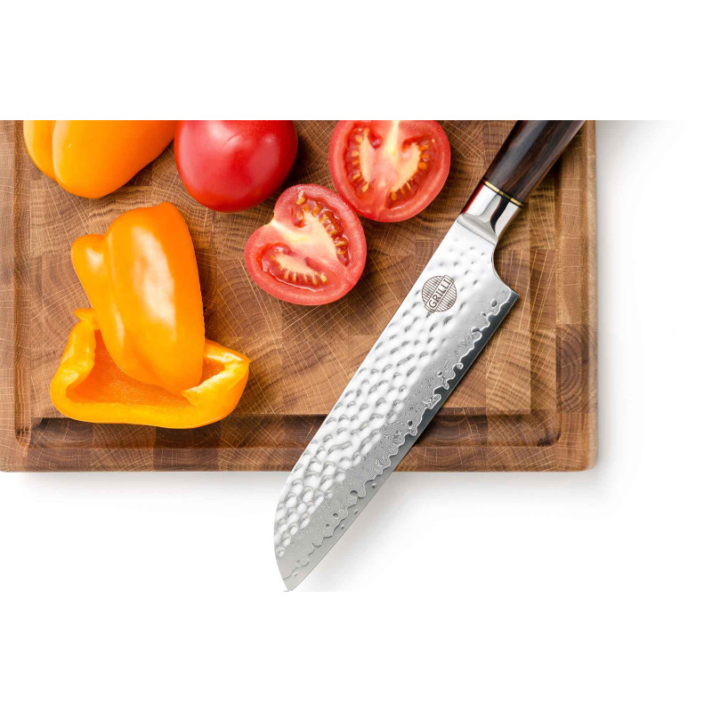 Професійний ніж із дамаської сталі Santoku 18 см GRILLI 88871 Код: 012180