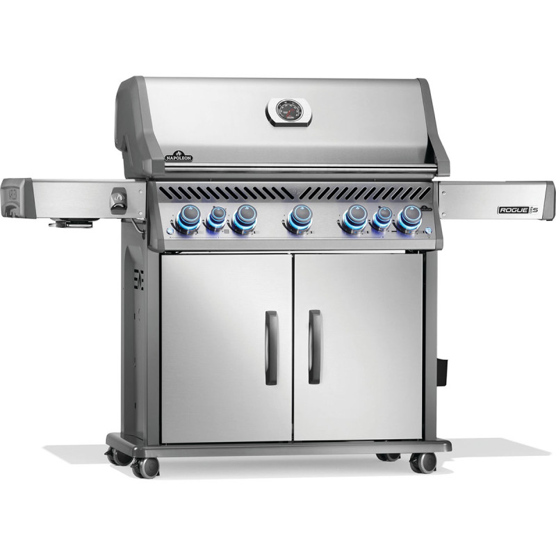 Газовий гриль Napoleon Rogue PRO-S 625 RSIB з бічним пальником Sizzle Zone і вертілем (69912) нерж сталь RPS625RSIBPSS-2-UA Код: 012204