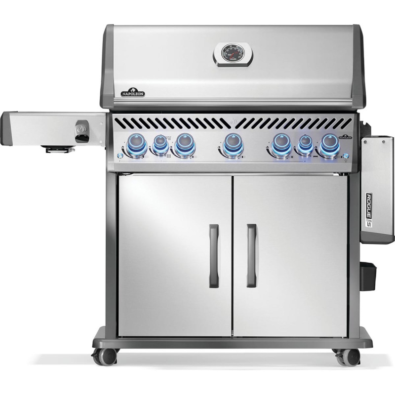 Газовий гриль Napoleon Rogue PRO-S 625 RSIB з бічним пальником Sizzle Zone і вертілем (69912) нерж сталь RPS625RSIBPSS-2-UA Код: 012204