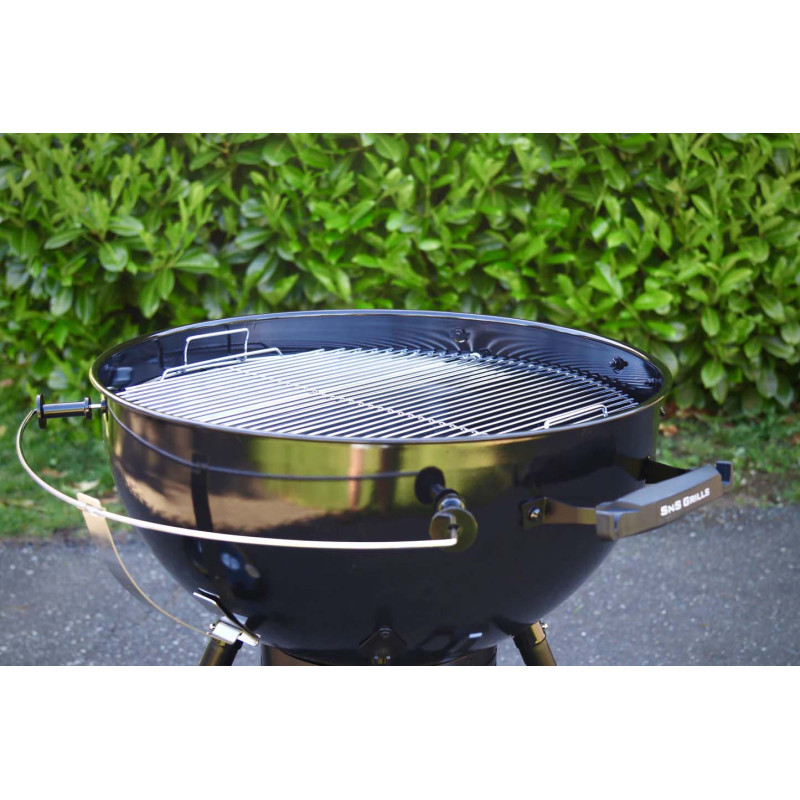 Вугільний гриль Slow and Sear Black Editionl Kettle Grill 57 см + кошик Deluxe SNS-KET-BK Код: 013614