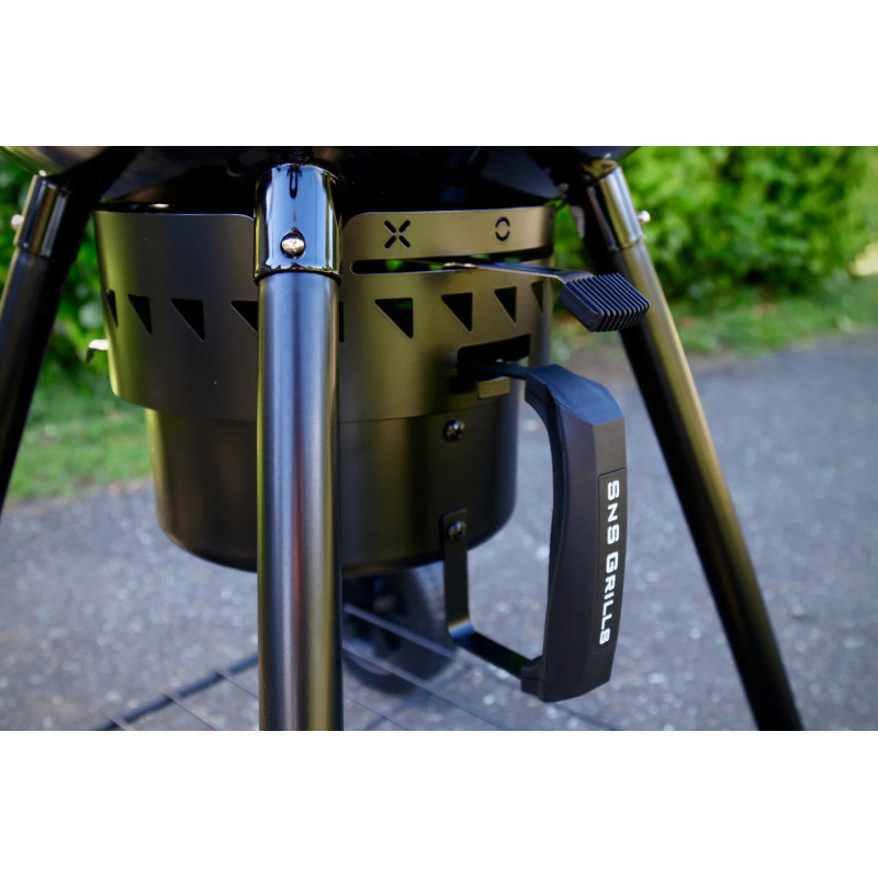 Вугільний гриль Slow and Sear Black Editionl Kettle Grill 57 см + кошик Deluxe SNS-KET-BK Код: 013614