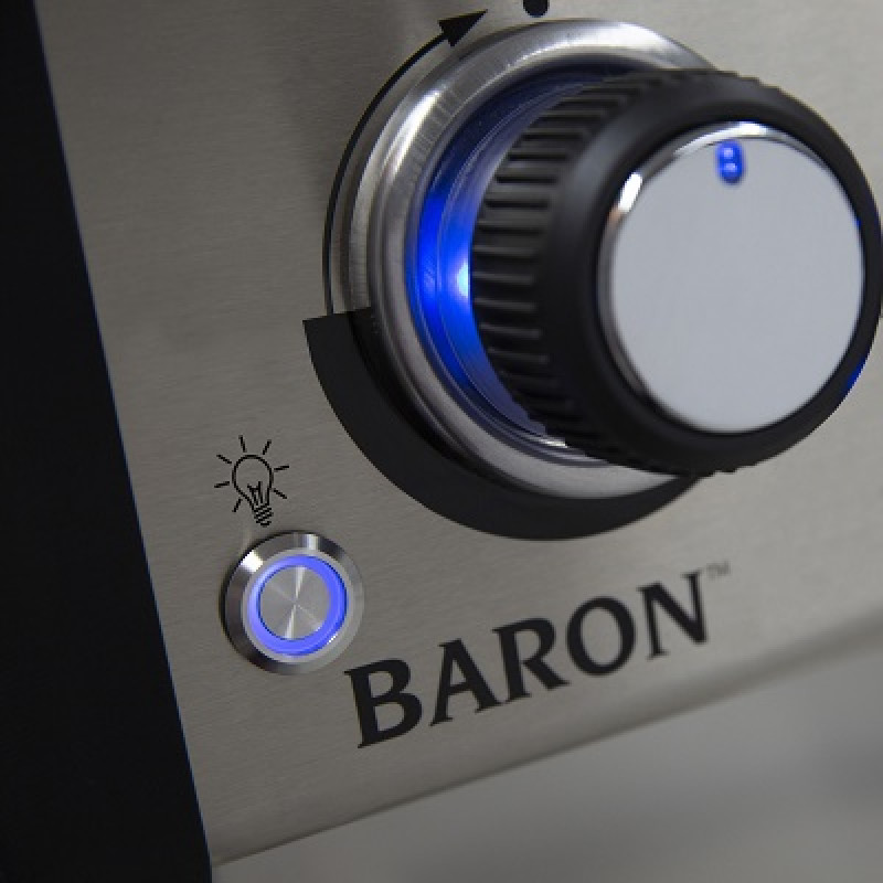 Газовий гриль Broil King Baron S490 NEW INFRARED нерж с підсвіткою 875983 Код: 009090