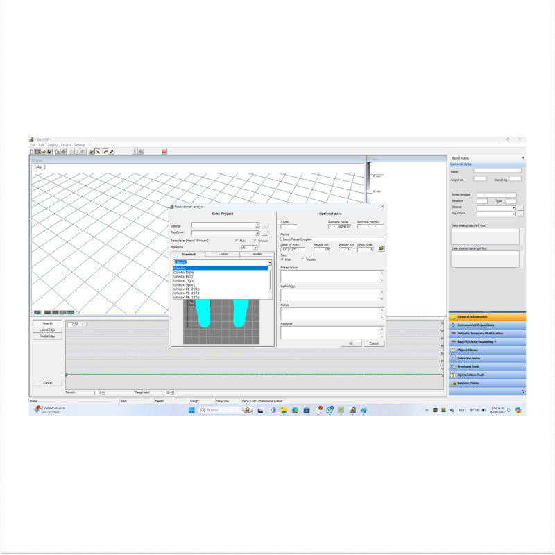 Програмне забезпечення для моделювання устілок EasyCAD 2 Light Sensor Medica (EasyCAD 2 Light-2480)
