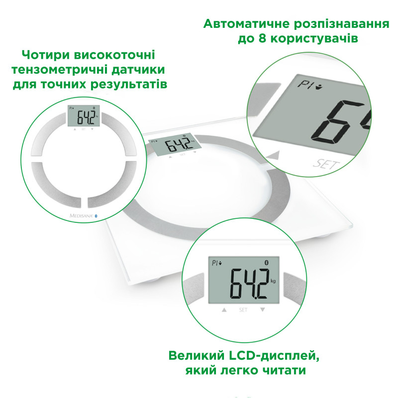 Смарт-ваги Medisana BS 444 (BS 444-2876)