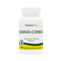 Гинкго билоба Комбо Комплекс, Ginkgo Biloba Complex, Natures Plus, 60 вегетарианских капсул