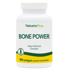 Кальций с Бором для Крепких Костей, Bone Power, Natures Plus, 90 желатиновых капсул