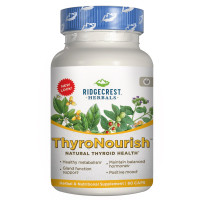 Комплекс для Поддержки Щитовидной Железы, Thyroid Thrive, RidgeCrest Herbals, 60 вегетарианских капсул