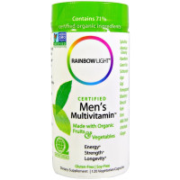 Мужские мультивитамины, Rainbow Light, 120 вегетарианских капсул