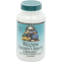 Детские жевательные витамины для иммунной системы, Wellness, Source Naturals, 60 таблеток