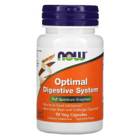 Травные ферменты Optimal Digestive System, Now Foods, 90 Вегетарианских капсул