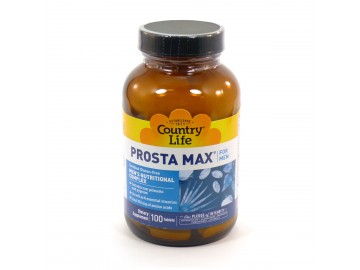 Комплекс для Здоров'я та Підтримки Функції Простати, Prosta Max For Men, Country Life, 100 таблеток