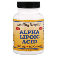 Альфа-Липоевая Кислота 300мг, Healthy Origins, 60 капсул
