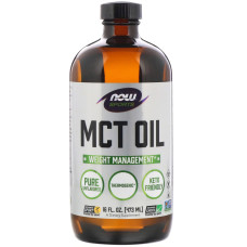 УЦІНКА Олія МСТ, MCT Oil, Now Foods, Без Смаку, 473 мл (без плівки)