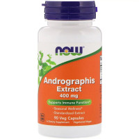 Екстракт Андрографіса 400мг, Now Foods, Andrographis Extract, 90 капсул