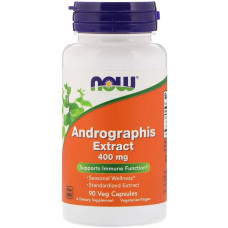 Экстракт Андрографиса 400мг, Now Foods, Andrographis Extract, 90 капсул