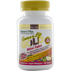 Мультивитамины, Source of Life Gold, Natures Plus, 180 мини-таблеток