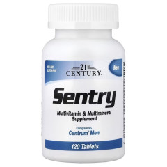 Мультивітаміни та мультимінерали для чоловіків, Sentry Men, Multivitamin & Multimineral Supplement, 21st Century, 120 таблеток