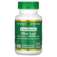 Оливковые листья, 500 мг, Olive Leaves, California Gold Nutrition, 60 капсул