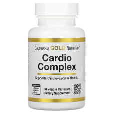 Кардио-комплекс, Cardio Complex, California Gold Nutrition, 60 вегетарианских капсул