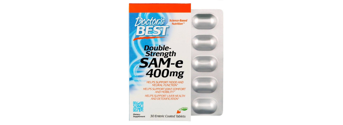 SAM-e (S-Аденозілметіонін) 400мг, Doctor's Best, 30 таблеток