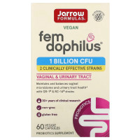 Пробиотики Для Женщин, Женский дофилус, 1 млрд КОЕ, Women's Fem Dophilus, Jarrow Formulas, 60 вегетарианских капсул