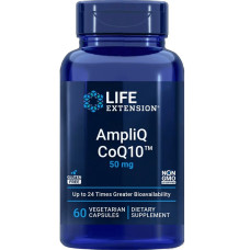 Коензим Q10, 50 мг, AmpliQ CoQ10, Life Extension, 60 вегетаріанських капсул