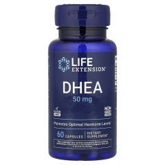 Дегідроепіандростерон, 50 мг, DHEA, Life Extension, 60 капсул
